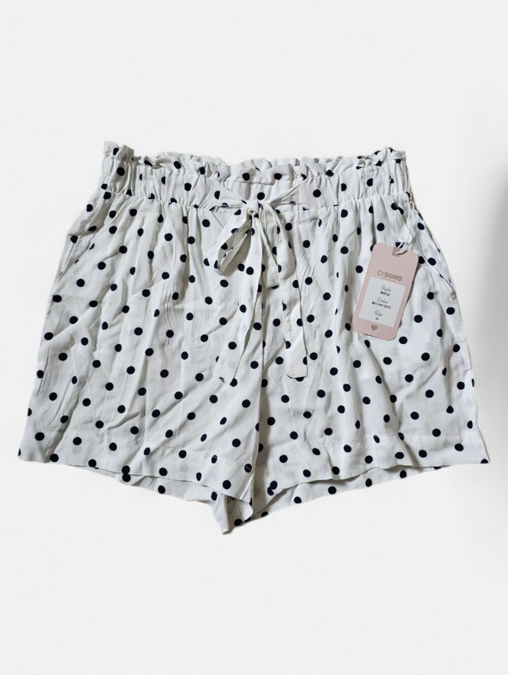 Ci Sono Polka Dot High Waisted Shorts